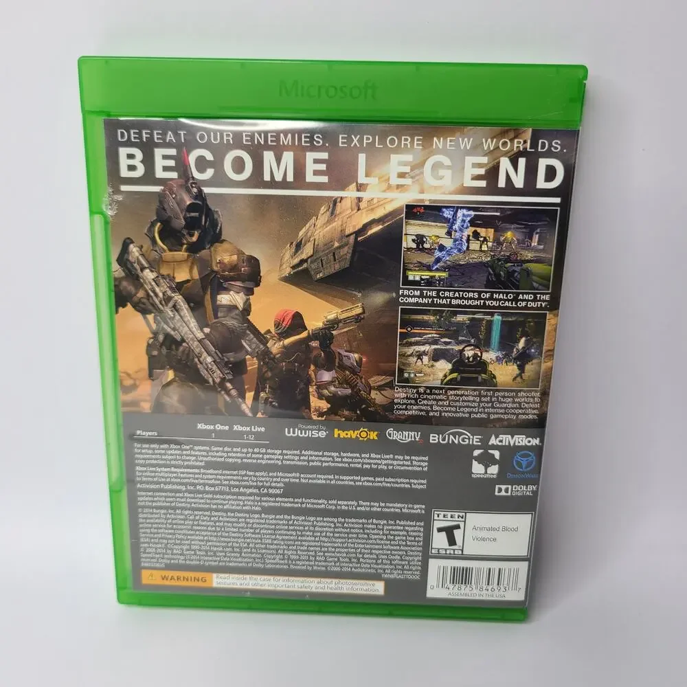 Destiny Standard Edition Xbox One 2014 Video Game Tested & Working